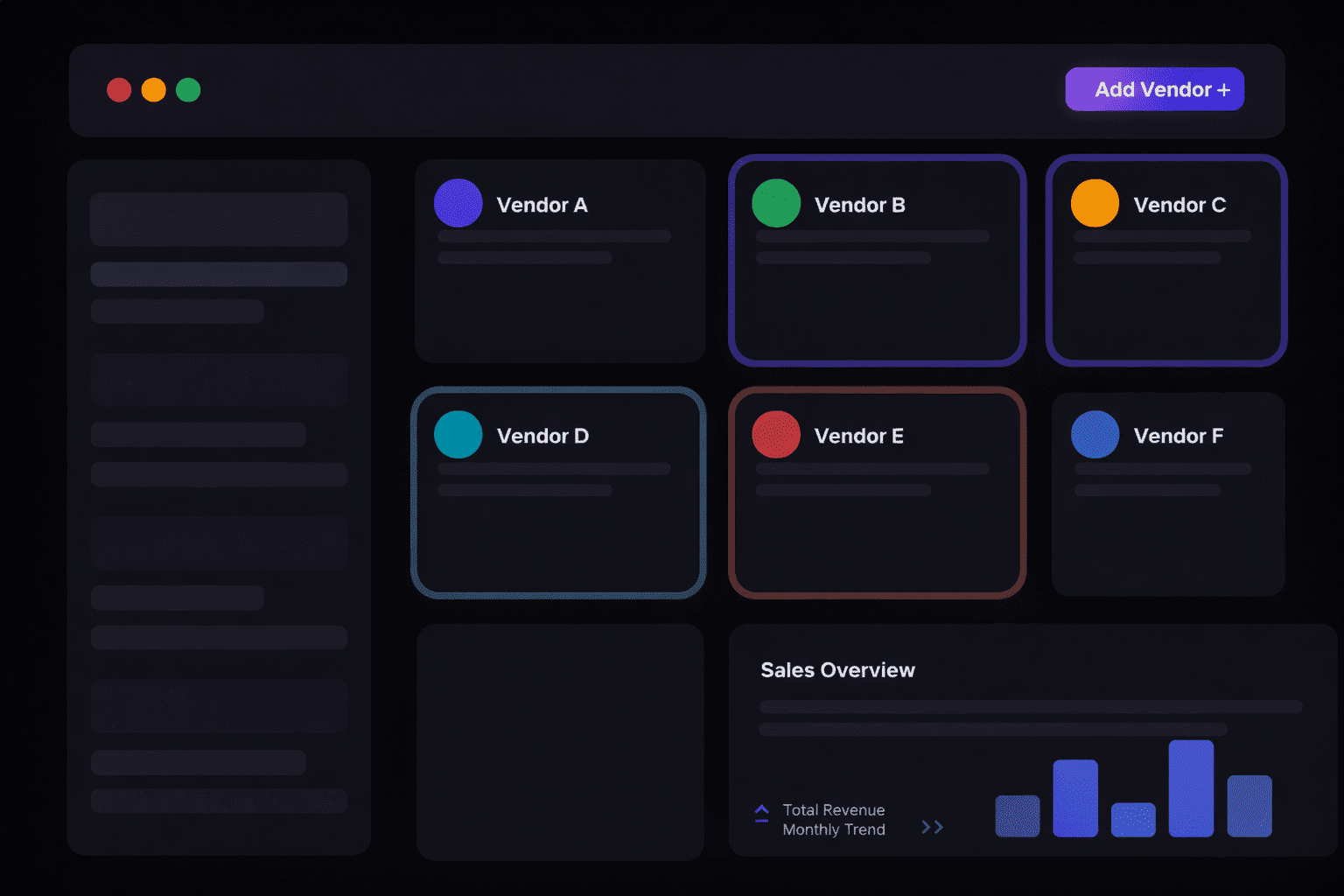 Orobigo dashboard preview